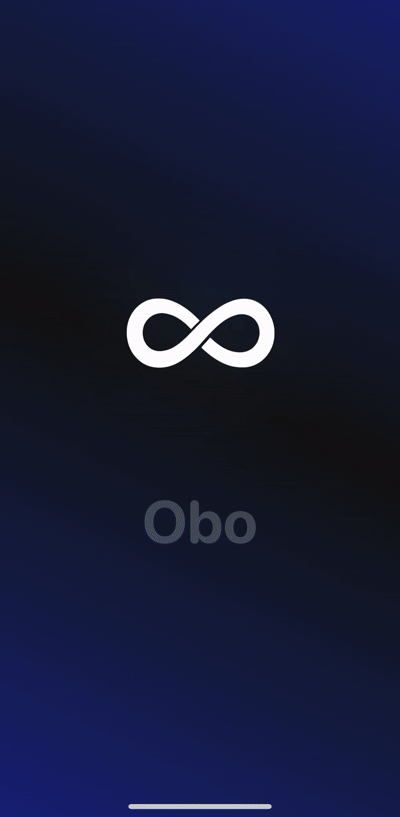 Obo Japanese learning app interface showing flashcard study mode with spaced repetition